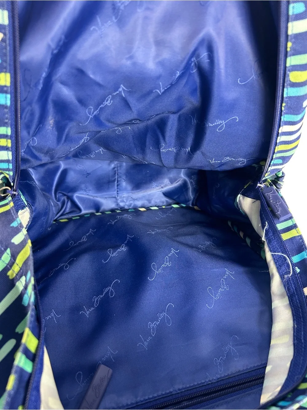 Vera Bradley Navy Multi Color Dash Print Backpack